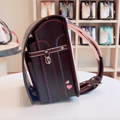 中村鞄ランドセル ハートモデル 茶/ピンク💗